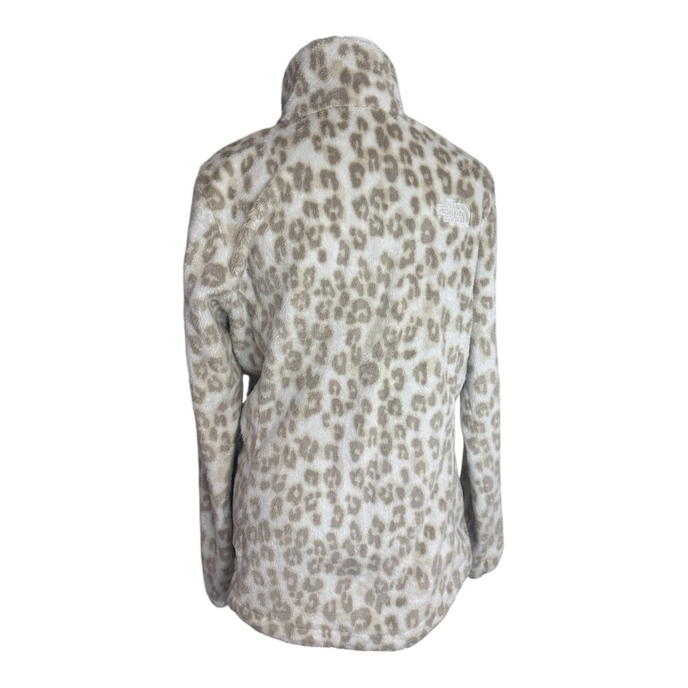 The North Face Fleece Jacket Leopard Full Zip Women’s Size Small Cozy Outdoor - Picture 2 of 12